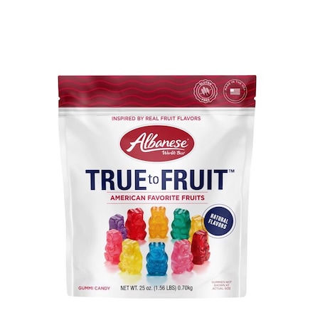 Albanese Worlds Best Albanese True to Fruit Assorted Gummi Bears 25 oz 53575
